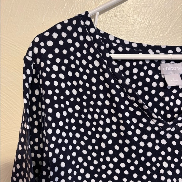 Chico's Black Relaxed Boxy Blouse - Picture 6 of 8